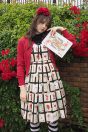 14-650ロゴ刺繍ラメニットカーディガン<br>(サックス/★アカ)￥16,280-(Fサイズ)<br>14-656アリス絵本プリントジャンパースカート<br>(サックス/★クロ)￥31,680-(Fサイズ)<br>14-651レース付きリブプルオーバー<br>(オフ白/★クロ)￥12,980-(Fサイズ)<br>その他　参考商品