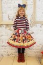 11-885パッチワークドールプリントスカート <br>(ピンク/★コン) <br>・TODDLER￥23,980～(100～140cm) <br>・SISTER￥28,380-(150/160cm) <br>11-878マルチボーダータートルニット <br>(ピンク/★コン) <br>・TODDLER￥17,380～(100～140cm) <br>・SISTER￥19,580-(150/160cm) <br>11-898お花リボンカチューシャ <br>(★ブルー/アカ)￥17,380-(Fサイズ) <br>11-903リボン柄タイツ <br>(アイボリー/グリーン/★コン)￥5,830-(105/120/135/150cm)<br>11-755 3連リボンブーツ <br>(ピンク/チャ/★アカ)￥14,080～(17～24cm)