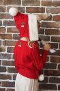 11-877ジンジャーマンニット <br>(★アカ)￥30,580～(100～140cm) <br>11-884コーデュロイドロワーズパンツ <br>(★アイボリー/ピンク)￥17,380～(100～140cm) <br>11-900チェリーニットフード <br>(オフ白/★アカ)￥17,380-(Fサイズ)