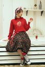14-103ストロベリープリントフード付きトレーナー <br>(★アカ/クロ)￥16,280-(Fサイズ) <br>14-106タイニーストロベリープリントスカート <br>(オフ白/★クロ)￥25,080-(Fサイズ) <br>その他　参考商品