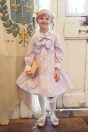 11-008ボウタイシャツワンピース <br>(キイロ/★パープル) <br>・TODDLER￥32,780～(110～140cm) <br>・SISTER￥37,180-(150/160cm) <br>11-026リボンクリップ <br>(★ピンク/サックス/アカ)￥3,850-(Fサイズ) <br>＊リボンクリップは1点の価格となります。 <br>11-023リボンジャガードハイソックス <br>(★オフ白/コン)￥4,180-(14～23cm) <br>10-024リボンストラップシューズ <br>(クロ/★ゴールド)￥14,080～(15～24㎝)