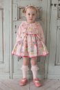 フルーツラベルプリントジャンパースカート <br>(★ピンク/ミント) <br>・BABY￥27,280-(80/90cm) <br>・TODDLER￥29,480～(100～140cm) <br>11-011ドットチュールカットソーブラウス <br>（オフ白/★ピンク） <br>・BABY￥12,980-(80/90cm) <br>・TODDLER￥14,080～(100～140cm) <br>11-010チュールフリルカーディガン <br>（オフ白/★ピンク） <br>・BABY￥14,080-(Fサイズ) <br>・TODDLER￥15,180～(100～140cm) <br>10-027ドットチュールリボンヘアバンド <br>（オフ白/★ピンク）￥4,180-(Fサイズ) <br>11-029ドットチュールフリルハイソックス <br>（オフ白/★ピンク）￥3,520-(9～20cm) <br>＊ピンクは11㎝～ <br>10-020リボンストラップシューズ <br>(★ピンク/アカ/クロ) <br>・BABY￥9,130-(13/14cm) <br>＊クロは14cmのみ <br>・TODDLER￥9,680～(15～21cm) <br>＊ピンクは18cmまで<br><br>＊ドットチュールカットソーブラウスは12月中旬頃の入荷予定です。 <br>＊チュールフリルカーディガン、ドットチュールフリルハイソックスは12月下旬頃の入荷予定です。