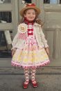11-101セーラーカラーフリルジャケット <br>(★アイボリー/ピンク) <br>・TODDLER￥30,580～(100～140cm) <br>・SISTER￥34,980-(Fサイズ) <br>11-128うさぎぬいぐるみプリントジャンパースカート <br>(★ピンク/サックス) <br>・TODDLER￥31,680～(100～140cm) <br>・SISTER￥36,080-(150/160cm) <br>11-123フラワーエプロン <br>(★オフ白)￥16,280-(Fサイズ) <br>11-130リボンキャノチェ <br>(ピンク/★アカ)￥25,080-(54/56cm) <br>11-134お花クリップ <br>(ピンク/★アカ)￥7,480-(Fサイズ) <br>11-135ギンガムリボンクリップセット <br>(ピンク/サックス/★アカ)￥7,480-(Fサイズ) <br>11-133お花ロゼッタ <br>(ピンク/★アカ)￥18,480-(Fサイズ) <br>11-138レースアップ柄ニーハイソックス <br>(★ピンク/サックス)￥3,520-(14～23cm) <br>11-009グリッターシューズ <br>(オフ白/ピンク/★アカ)￥12,980～(17～24cm)
