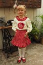 11-110いちごスカラップ刺繍プルオーバー <br>(★オフ白/ピンク) <br>・BABY￥12,980-(80/90cm) <br>・TODDLER￥14,080～(100～140cm) <br>11-121いちごドットスカート <br>(ピンク/★アカ)￥16,280～(100～140cm) <br>11-132ハートいちごポニー <br>(ピンク/★アカ)￥3,850-(Fサイズ) <br>11-139いちご柄ハイソックス <br>(★オフ白/ピンク)￥3,520-(11～20cm) <br>11-009グリッターシューズ <br>(オフ白/ピンク/★アカ)￥12,980～(17～24cm)