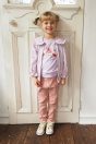 11-103リボンプリントウィンドブレーカー <br>（サックス/★パープル） <br>・BABY￥12,980-(Fサイズ) <br>・TODDLER￥14,080～(100～140cm) <br>・SISTER￥16,280-(150/160cm) <br>11-108カップケーキトレーナー <br>（ミント/★パープル） <br>・BABY￥11,880-(80/90cm) <br>・TODDLER￥12,980～(100～140cm) <br>・SISTER￥15,180-(150/160cm) <br>11-116バックフリルカットソーパンツ <br>（★ピンク/クロ） <br>・BABY￥10,780-(80/90cm) <br>・TODDLER￥11,880～(100～140cm) <br>11-026リボンクリップ <br>(★ピンク/サックス/アカ)￥3,850-(Fサイズ) <br>＊リボンクリップは1点の価格となります。 <br>靴　参考商品