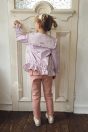 11-103リボンプリントウィンドブレーカー <br>（サックス/★パープル） <br>・BABY￥12,980-(Fサイズ) <br>・TODDLER￥14,080～(100～140cm) <br>・SISTER￥16,280-(150/160cm) <br>11-108カップケーキトレーナー <br>（ミント/★パープル） <br>・BABY￥11,880-(80/90cm) <br>・TODDLER￥12,980～(100～140cm) <br>・SISTER￥15,180-(150/160cm) <br>11-116バックフリルカットソーパンツ <br>（★ピンク/クロ） <br>・BABY￥10,780-(80/90cm) <br>・TODDLER￥11,880～(100～140cm) <br>11-026リボンクリップ <br>(★ピンク/サックス/アカ)￥3,850-(Fサイズ) <br>＊リボンクリップは1点の価格となります。 <br>靴　参考商品