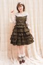 14-202アンティークローズプリントブラウス <br>(★ピンク/サックス)￥19,580-(Fサイズ) <br>14-209アンティークローズプリントリボンカチューシャ <br>(★ピンク/サックス)￥8,580-(Fサイズ) <br>14-207サロペットフリルスカート <br>(★カーキ)￥27,280-(Fサイズ) <br>14-210レース＆リボンソックス <br>(★オフ白/クロ)￥4,180-(23cm) <br>その他　参考商品