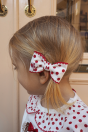 11-303クレープアップリケプルオーバー <br>（★オフ白/ピンク） <br>・BABY￥14,080-(80/90cm) <br>・TODDLER￥15,180～(100～140cm) <br>11-330ドットリボンポニー <br>（ピンク/ミント/★アカ）￥5,280～(Fサイズ)