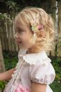 11-416あひるお出かけプリントワンピース <br>(★ピンク/サックス) <br>・BABY￥33,880-(80/90cm) <br>・TODDLER￥36,080～(100～140cm) <br>11-427あひるクリップ <br>(★クリーム) ￥5,830-(Fサイズ)