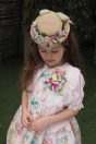 11-420あひるお出かけプリントサンドレス <br>(★ピンク/サックス) <br>・TODDLER￥36,080～(100～140cm) <br>・SISTER ￥40,480-(150/160cm) <br>11-401あひる刺繍カットソーカーディガン <br>(★ピンク/サックス) <br>・TODDLER￥19,580～(100～140cm) <br>・SISTER ￥21,780-(Fサイズ) <br>11-428お花ブーケクリップ <br>(★ミント/アカ) ￥18,480-(Fサイズ) <br>11-426麦わら帽子カチューシャ <br>(★ピンク/アカ) ￥21,780-(Fサイズ)