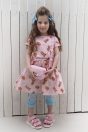 11-419くまぬいぐるみプリントカットソーワンピース <br>(★ピンク/オフ白) <br>・BABY￥14,080-(90cm) <br>・TODDLER￥15,180～(100～140cm) <br>11-411チュールフリル7分丈レギンス <br>(★サックス/オフ白) <br>・BABY￥9,130-(Fサイズ) <br>・TODDLER￥9,680～(100～140cm) <br>11-429ギンガムショルダーバッグ <br>(★ピンク/サックス) <br>￥11,880-(Fサイズ) <br>11-026リボンクリップ <br>(ピンク/★サックス/アカ)￥3,850-(Fサイズ) <br>＊リボンクリップは1点の価格となります。 <br>11-335リボンスポーツサンダル <br>(オフ白/★ピンク/クロ)￥11,880～(17～24㎝）