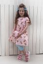 11-419くまぬいぐるみプリントカットソーワンピース <br>(★ピンク/オフ白) <br>・BABY￥14,080-(90cm) <br>・TODDLER￥15,180～(100～140cm) <br>11-411チュールフリル7分丈レギンス <br>(★サックス/オフ白) <br>・BABY￥9,130-(Fサイズ) <br>・TODDLER￥9,680～(100～140cm) <br>11-429ギンガムショルダーバッグ <br>(★ピンク/サックス) <br>￥11,880-(Fサイズ) <br>11-026リボンクリップ <br>(ピンク/★サックス/アカ)￥3,850-(Fサイズ) <br>＊リボンクリップは1点の価格となります。 <br>11-335リボンスポーツサンダル <br>(オフ白/★ピンク/クロ)￥11,880～(17～24㎝）