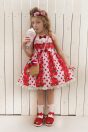 11-468ストロベリードットプリントサンドレス <br>(★ピンク/コン) <br>・TODDLER ¥32,780～(100～140cm) <br>11-475ストライプリボンクリップ <br>(★ピンク/アカ/コン) ¥7,480-(Fサイズ) <br>11-476ストロベリーポシェット <br>(★ピンク/コン) ¥19,580-(Fサイズ) <br>11-480ストロベリーソックス <br>(★ピンク/コン) ￥3,520-(14～23cm) <br>11-340リボンフリルサンダル <br>(オフ白/ピンク/★アカ) <br>・BABY￥9,680-(14cm) <br>・TODDLER￥10,230～(15～21cm)