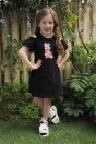 11-467うさぎオフショルダーワンピース <br>(キイロ/★クロ) <br>・TODDLER ¥14,080～(100～140cm) <br>・SISTER ¥16,280-(150/160cm) <br>11-062レースリボンソックス <br>(★クロ) ¥3,080 -(17～23cm) <br>11-335リボンスポーツサンダル <br>(★オフ白/ピンク/クロ)￥11,880～(17～24㎝）