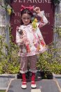 11-502フルーツバスケットプリントチュニック <br>(★アイボリー/パープル) <br>・TODDLER ¥28,380～(100～140cm) <br>・SISTER ¥32,780-(150/160cm) <br>11-513ギンガムハーフパンツ <br>(パープル/★ワイン) <br>・TODDLER ¥18,480～(100～140cm) <br>・SISTER ¥20,680-(150/160cm) <br>11-534フルーツバスケットクリップ <br>(パープル/★ワイン) ¥17,380-(Fサイズ) <br>11-531ストライプリボンカチューシャ <br>(パープル/★ワイン) ¥11,880-(Fサイズ) <br>11-536フルーツバスケットニーハイソックス <br>(★アイボリー/パープル) ¥3,520-(14～23cm) <br>11-009グリッターシューズ <br>(★オフ白/ピンク/アカ)￥12,980～(17～24cm)