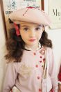 11-604プードルカットソーカーディガン <br>(★ピンク/アカ) <br>・TODDLER ¥21,780～(100～140cm) <br>・SISTER ¥23,980-(Fサイズ) <br>11-611リブテレコカットソー <br>(★チャ/コン/クロ) <br>・TODDLER ¥16,280～(100～140cm) <br>・SISTER ¥18,480-(150/160cm) <br>11-612ブリティッシュプードルプリントスカート <br>(★ピンク/アカ) <br>・TODDLER ¥23,980～(100～140cm) <br>11-630ラブレターベレー帽 <br>(★ピンク/アカ) ¥19,580-(54/56cm) <br>11-634ラブレターショルダーバッグ <br>(アカ/★ゴールド) ¥17,380-(Fサイズ) <br>11-633ベルベットリボンクリップ <br>(★ピンク/コン) ¥5,280-(Fサイズ)