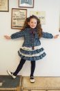 11-602タータンチェックフリルジャケット <br>(★ブルー/アカ) <br>・TODDLER ¥27,280～(100～140cm) <br>・SISTER ¥31,680-(Fサイズ) <br>11-610セーラーリボンプルオーバー <br>(★コン/クロ) <br>・TODDLER ¥18,480～(100～140cm) <br>・SISTER ¥20,680-(150/160cm) <br>11-613タータンチェックフリルスカート <br>(★ブルー/アカ) <br>・TODDLER ¥22,880～(100～140cm) <br>11-631タータンチェックフリルヘッドドレス <br>(★ブルー/アカ) ¥11,880-(Fサイズ) <br>11-637リボン柄ニーハイソックス <br>(★コン/クロ) ¥3,520-(14～23cm) <br>11-009グリッターシューズ <br>(★オフ白/ピンク/アカ)￥12,980～(17～24cm)