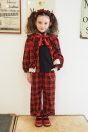 11-602タータンチェックフリルジャケット <br>(ブルー/★アカ) <br>・TODDLER ¥27,280～(100～140cm) <br>・SISTER ¥31,680-(Fサイズ) <br>11-610セーラーリボンプルオーバー <br>(コン/★クロ) <br>・TODDLER ¥18,480～(100～140cm) <br>・SISTER ¥20,680-(150/160cm) <br>11-618タータンチェックパンツ <br>(ブルー/★アカ) <br>・TODDLER ¥17,380～(100～140cm) <br>・SISTER ¥19,580-(150/160cm) <br>11-631タータンチェックフリルヘッドドレス <br>(ブルー/★アカ) ¥11,880-(Fサイズ) <br>11-637リボン柄ニーハイソックス <br>(コン/★クロ) ¥3,520-(14～23cm) <br>11-009グリッターシューズ <br>(オフ白/ピンク/★アカ)￥12,980～(17～24cm)