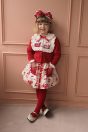 11-651ジャムポットカットソーカーディガン <br>(ピンク/★アカ) <br>・TODDLER ¥20,680～(100～140cm) <br>・SISTER ¥22,880-(Fサイズ) <br>11-659ドットロゴ刺繍ブラウス <br>(ピンク/★アカ) <br>・TODDLER ¥17,380～(100～140cm) <br>・SISTER ¥19,580-(150/160cm) <br>11-665シャーリーカフェプリントパンツインスカート <br>(★アイボリー/ピンク) <br>・TODDLER ¥26,180～(100～140cm) <br>11-676ドットリボンカチューシャ <br>(ピンク/★アカ) ¥12,980-(Fサイズ) <br>11-683シャーリーカフェニーハイソックス <br>(ピンク/★アカ) ¥3,850-(14～23cm) <br>11-009グリッターシューズ <br>(★オフ白/ピンク/アカ)￥12,980～(17～24cm)