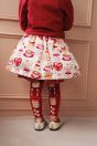 11-651ジャムポットカットソーカーディガン <br>(ピンク/★アカ) <br>・TODDLER ¥20,680～(100～140cm) <br>・SISTER ¥22,880-(Fサイズ) <br>11-665シャーリーカフェプリントパンツインスカート <br>(★アイボリー/ピンク) <br>・TODDLER ¥26,180～(100～140cm) <br>11-683シャーリーカフェニーハイソックス <br>(ピンク/★アカ) ¥3,850-(14～23cm) <br>11-009グリッターシューズ <br>(★オフ白/ピンク/アカ)￥12,980～(17～24cm)