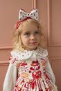 11-658いちごプリントカットソーブラウス <br>(★オフ白) <br>・BABY ¥15,180-(80/90cm) <br>・TODDLER ¥16,280～(100～140cm) <br>11-668シャーリーカフェプリントワンピース <br>(★アイボリー/ピンク) <br>・BABY ¥29,480-(80/90cm) <br>・TODDLER ¥31,680～(100～140cm) <br>10-678いちごプリントリボンヘアバンド <br>(★オフ白) ¥7,480-(Fサイズ)