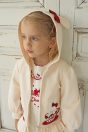 11-654うさぎレースプルオーバー <br>(★オフ白/ピンク) <br>・BABY ¥14,080-(80/90cm) <br>・TODDLER ¥15,180～(100～140cm) <br>11-652ティーカップうさぎパーカー <br>(★オフ白/ピンク) <br>・BABY ¥16,280-(Fサイズ) <br>・TODDLER ¥17,380-(100～140cm) <br>10-679ティーカップうさぎクリップ <br>(ピンク/★アカ) ¥6,380-(Fサイズ)