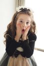 11-727ハロウィンワンピース <br>(★クロ) <br>・TODDLER ¥31,680～(100～140cm) <br>11-710リブテレコフリルカットソー <br>(ピンク/アカ/★クロ) <br>・TODDLER ¥11,880～(100～140cm) <br>・SISTER ¥14,080-(150/160cm) <br>11-736こうもりカチューシャ <br>(★クロ) ¥15,180-(Fサイズ)