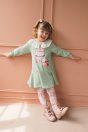 11-671うさぎボックスカットソーワンピース <br>(ピンク/★ミント) <br>・TODDLER ¥18,480～(100～140cm) 11-663はしごレースレギンス <br>(★ピンク/グレー/クロ) <br>・TODDLER ¥9,680～(100～140cm) <br>・SISTER ¥10,780-(150/160cm) <br>11-026リボンクリップ <br>(★ピンク/サックス/アカ)￥3,850-(Fサイズ) <br>＊リボンクリップは1点の価格となります。 <br>11-065あみタイツ <br>(★オフ白)￥2,640-(120/135cm) <br>11-755 3連リボンブーツ <br>(★ピンク/チャ/アカ) ¥14,080～(17～24cm)