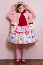 11-850キャットニットカーディガン <br>(★ピンク/ミント) <br>・TODDLER ￥36,080～(S/M/L) <br>・SISTER ￥40,480-(Fサイズ) <br>11-858リボン透かし編みニットプルオーバー <br>(アイボリー/★ワイン) <br>・TODDLER ￥18,480～(100cm～140cm) <br>・SISTER ￥20,680-(150cm/160cm) <br>11-865ホワイトスノーキャットプリントスカート <br>(★ピンク/ミント) <br>・TODDLER ￥23,980～(100cm～140cm) <br>11-875ラメストライプリボンカチューシャ <br>(★ピンク/ミント)￥10,780-(Fサイズ) <br>11-878レースアップリボン柄リブタイツ <br>(★ピンク/ミント)￥5,830-(105cm～150cm) <br>11-009グリッターシューズ <br>(オフ白/ピンク/★アカ)￥12,980～(17～24㎝）