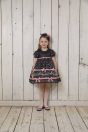 11-881リボンボーダーレースドレス <br>(ピンク/★クロ) <br>・BABY ￥73,480-(90cm) <br>・TODDLER ￥76,780～(100cm～140cm) <br>11-882チュールリボンドレスカチューシャ <br>(ピンク/★クロ)￥19,580-(Fサイズ) <br>11-016 リボン透かしタイツ <br>(★オフ白/クロ)￥3,960-(105cm/120cm) <br>11-009グリッターシューズ <br>(オフ白/★ピンク/アカ)￥12,980～(17～24cm)