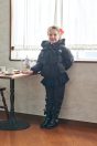 11-700ウォッシャブルダウンリボンジャケット <br>(ピンク/★クロ) <br>・TODDLER￥36,080～(100～140cm) <br>・SISTER ￥40,480-(150/160cm) <br>11-707ハートペプラムトレーナー <br>(オフ白/★クロ) <br>・TODDLER￥15,180～(100～140cm) <br>・SISTER ￥17,380-(150/160cm) <br>11-713サイドリボンデニム風パンツ <br>(コン/★クロ) <br>・TODDLER￥14,080～(100～140cm) <br>・SISTER ￥16,280-(150/160cm) <br>11-007ピコリボンクリップ <br>(ピンク/サックス/★アカ)￥3,850-(Fサイズ) <br>＊リボンクリップは1点の価格となります <br>11-736リボンエンジニアブーツ <br>(★クロ/ゴールド)￥16,280～(17～24cm)