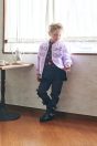 11-701リボンMA1ジャケット <br>(クロ/★パープル) <br>・TODDLER￥27,280～(100～140cm) <br>・SISTER ￥31,680-(150/160cm) <br>11-707ハートペプラムトレーナー <br>(オフ白/★クロ) <br>・TODDLER￥15,180～(100～140cm) <br>・SISTER ￥17,380-(150/160cm) <br>11-713サイドリボンデニム風パンツ <br>(コン/★クロ) <br>・TODDLER￥14,080～(100～140cm) <br>・SISTER ￥16,280-(150/160cm) <br>10-035タフタリボンクリップ <br>(★ゴールド)￥3,080-(Fサイズ) <br>11-736リボンエンジニアブーツ <br>(★クロ/ゴールド)￥16,280～(17～24cm)