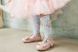 10-012チュチュスカート <br>(★ピンク/サックス) <br>・BABY￥17,380-(Fサイズ) <br>・TODDLER￥18,480～(S/M) <br>11-031うさぎバレリーナハイソックス <br>(オフ白/★サックス)￥3,520-(14～20cm) <br>11-043・044 リボンTストラップシューズ <br>(★ピンク/アカ/ゴールド)￥11,880～(13～19cm)