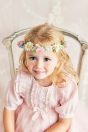 10-116 フラワーフェアリーワンピース <br>(★ピンク/サックス) <br>・BABY￥29,480-(80cm/90cm) <br>・TODDLER￥31,680～(100～140cm) <br>11-123 フラワークラウン <br>(★ピンク)￥20,680-(Fサイズ)