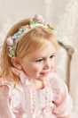 10-116 フラワーフェアリーワンピース <br>(★ピンク/サックス) <br>・BABY￥29,480-(80cm/90cm) <br>・TODDLER￥31,680～(100～140cm) <br>11-123 フラワークラウン <br>(★ピンク)￥20,680-(Fサイズ)