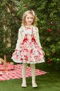 11-216 チェリーパッチワークプリントジャンパースカート <br>(ミント/★アカ)￥32,780～(100～140cm) <br>11-203 セーラープルオーバー <br>(★オフ白/ミント)￥18,480～(100～160cm) <br>11-201 ダイヤ柄チェリーニットカーディガン <br>(★オフ白/ミント)￥26,180～(100～140cm/Fサイズ) <br>11-222 チェリーリボンクリップ <br>(★オフ白/ミント)￥9,680-(Fサイズ) <br>11-224 ダイヤ柄チェリーニーハイソックス <br>(★オフ白/ミント)￥3,520-(14～23cm) <br>11-013・014・015 グリッターシューズ <br>(★オフ白/ピンク/アカ)￥12,980～(17～24cm)