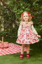 10-213 チェリーパッチワークプリントワンピース <br>(ミント/★アカ) <br>・BABY￥27,280-(80cm/90cm) <br>・TODDLER￥32,780～(100～140cm) <br>10-204 チェリー刺繍フリル付きカットソー <br>(★オフ白/ミント) <br>・BABY￥15,580-(80cm/90cm) <br>・TODDLER￥16,280～(100～140cm) <br>11-031ピコリボンクリップ <br>(ピンク/サックス/★アカ)￥3,850-(Fサイズ) <br>＊リボンクリップは1点の価格となります。 <br>11-225 チェリーギンガムソックス <br>(ピンク/★アカ)￥3,520-(11～20cm) <br>10-523・524 布リボンストラップシューズ <br>(ピンク/★アカ/クロ)￥11,880～(14～21cm) ※19～21cmはアカ/クロ 2色のご用意です。