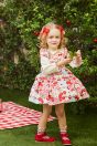 10-213 チェリーパッチワークプリントワンピース <br>(ミント/★アカ) <br>・BABY￥27,280-(80cm/90cm) <br>・TODDLER￥32,780～(100～140cm) <br>10-204 チェリー刺繍フリル付きカットソー <br>(★オフ白/ミント) <br>・BABY￥15,580-(80cm/90cm) <br>・TODDLER￥16,280～(100～140cm) <br>11-031ピコリボンクリップ <br>(ピンク/サックス/★アカ)￥3,850-(Fサイズ) <br>＊リボンクリップは1点の価格となります。 <br>11-225 チェリーギンガムソックス <br>(ピンク/★アカ)￥3,520-(11～20cm) <br>10-523・524 布リボンストラップシューズ <br>(ピンク/★アカ/クロ)￥11,880～(14～21cm) ※19～21cmはアカ/クロ 2色のご用意です。