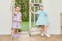 【左】 <br>11-304 サッカーギンガムセーラーブラウス <br>(クロ/★パープル) <br>・BABY￥14,080-(90cm) <br>・TODDLER ￥15,180～(100cm～140cm) <br>・SISTER ￥17,380-(150cm/160cm) <br>11-309 サッカーギンガムショートパンツ <br>(クロ/★パープル) <br>・BABY￥11,880-(90cm) <br>・TODDLER ￥12,980～(100cm～140cm) <br>・SISTER ￥15,180-(150cm/160cm) <br>11-325・326・327 ダブルリボンスポーツサンダル <br>(オフ白/クロ/★パープル)￥12,980～(17～24cm) <br><br>【右】 <br>11-317 サッカーギンガムリボンワンピース <br>(キイロ/★サックス)￥15,180～(100cm～140cm) <br>11-325・326・327 ダブルリボンスポーツサンダル <br>(★オフ白/クロ/パープル)￥12,980～(17～24cm)