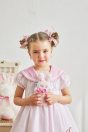 11-417 着せ替えアップリケワンピース <br>(★ピンク/キイロ) <br>・TODDLER ￥32,780～(100cm～140cm) <br>11-423 うさぎぬいぐるみチャーム <br>(★ピンク)￥14,080-(Fサイズ)