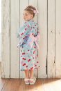 11-430 チェリープリントフリル浴衣 <br>(ピンク/★サックス) <br>・TODDLER ￥21,780～(S/M/L) <br>11-327リボンスカラップサンダル <br>(★オフ白/ピンク/アカ)￥11,880～(15～21cm)