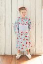 11-430 チェリープリントフリル浴衣 <br>(ピンク/★サックス) <br>・TODDLER ￥21,780～(S/M/L) <br>11-327リボンスカラップサンダル <br>(★オフ白/ピンク/アカ)￥11,880～(15～21cm)