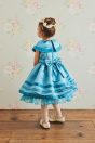 11-476 クイーンサテンドレス <br>(★グリーン/パープル) <br>・TODDLER ￥91,080～(100cm～140cm) <br>11-017あみタイツ <br>(★オフ白)￥2,860-(120/135cm) <br>11-013・014・015 グリッターシューズ <br>(★オフ白/ピンク/アカ)￥12,980～(17～24cm)