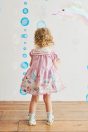 10-460 マリンフレンズプリントセーラーワンピース <br>(★ピンク/クリーム/サックス) <br>・BABY￥34,980-(80cm/90cm) <br>・TODDLER￥37,180～(100～140cm) <br>10-471 イルカポニー <br>(★ピンク/サックス)￥5,280-(Fサイズ) <br>11-473 マリンフレンズソックス <br>(★サックス)￥3,520-(13～20cm) <br>11-327リボンスカラップサンダル <br>(★オフ白/ピンク/アカ)￥11,880～(15～21cm)