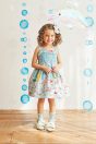 11-464 マリンフレンズプリントサンドレス <br>(ピンク/★サックス) <br>・TODDLER ￥36,080～(100cm～140cm) <br>・SISTER ￥40,480-(150cm/160cm) <br>11-472 シアードットリボンクリップ <br>(ピンク/★サックス)￥8,580-(Fサイズ) <br>11-474 ドット透かし柄ソックス <br>(オフ白/ピンク/★サックス)￥3,520-(9～20cm) <br>11-327リボンスカラップサンダル <br>(★オフ白/ピンク/アカ)￥11,880～(15～21cm)