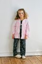 11-605 ドットリボンプリントTシャツ <br>(オフ白/★クロ) <br>・TODDLER ￥10,780～(100cm～140cm) <br>・SISTER ￥11,880-(150cm/160cm) <br>11-600ティアードシルエットウィンドブレーカー <br>(★ピンク/コン) <br>・TODDLER ￥19,580～(100cm～140cm) <br>・SISTER ￥21,780-(Fサイズ) <br>11-611リボン総柄ロングパンツ <br>(サックス/★クロ) <br>・TODDLER ￥16,280～(100cm～140cm) <br>・SISTER ￥18,480-(150cm/160cm) <br>11-035 グログランリボンつきクルーソックス <br>(★オフ白)￥3,520-(11～23cm) <br>※靴　参考商品