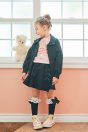 11-656スイーツタイムカットソー <br>(★ピンク/クロ) <br>・TODDLER ￥12,980～(100cm～140cm) <br>・SISTER ￥15,180-(150cm/160cm) <br>11-650 フリルジップジャケット <br>(★クロ/パープル) <br>・TODDLER ￥18,480～(100cm～140cm) <br>・SISTER ￥20,680-(150cm/160cm) <br>11-661スカート風キュロット <br>(グレー/★クロ) <br>・TODDLER ￥15,180～(100cm～140cm) <br>・SISTER ￥17,380-(150cm/160cm) <br>11-036 リボンレースハイソックス <br>(オフ白/★クロ)￥3,520-(11～23cm) <br>靴　参考商品
