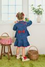 11-701 赤ずきんデニムジャケット <br>(ピンク/★コン) <br>・TODDLER ￥32,780～(100cm～140cm) <br>・SISTER ￥37,180-(150cm/160cm) <br>11-709 赤ずきんプリントタータンフリルカットソー <br>(★オフ白/ピンク) <br>・TODDLER ￥17,380～(100cm～140cm) <br>・SISTER ￥19,580-(150cm/160cm) <br>11-712 赤ずきんデニムスカート <br>(ピンク/★コン) <br>・TODDLER ￥21,780～(100cm～140cm) <br>・SISTER ￥23,980-(150cm/160cm) <br>11-839 グログランリボンつきクルーソックス <br>(ピンク/★アカ)￥3,520-(11～20cm) <br>※靴　参考商品