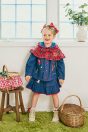 11-701 赤ずきんデニムジャケット <br>(ピンク/★コン) <br>・TODDLER ￥32,780～(100cm～140cm) <br>・SISTER ￥37,180-(150cm/160cm) <br>11-703 リバーシブルケープ <br>(★アカ/クロ)￥26,180-(Fサイズ) <br>11-709 赤ずきんプリントタータンフリルカットソー <br>(★オフ白/ピンク) <br>・TODDLER ￥17,380～(100cm～140cm) <br>・SISTER ￥19,580-(150cm/160cm) <br>11-712 赤ずきんデニムスカート <br>(ピンク/★コン) <br>・TODDLER ￥21,780～(100cm～140cm) <br>・SISTER ￥23,980-(150cm/160cm) <br>11-839 グログランリボンつきクルーソックス <br>(ピンク/★アカ)￥3,520-(11～20cm) <br>※靴　参考商品