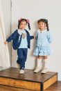 【左】<br> 11-101フリル付きデニム風ジャケット<br> (サックス/★コン)<br> ・TODDLER￥19,580～(110～140cm)<br> ・SISTER￥21,780-(Fサイズ)<br> 11-106オールスターベアプリントカットソー<br> (オフ白/★サックス)<br> ・TODDLER￥12,980～(110～140cm)<br> ・SISTER￥15,180-(150/160cm)<br> 11-112ハート刺繍デニム風スカラップパンツ<br> (サックス/★コン)<br> ・TODDLER￥16,280～(100～140cm)<br> ・SISTER￥18,480-(150/160cm)<br> 靴　参考商品<br> <br> 【右】<br> 11-101フリル付きデニム風ジャケット<br> (★サックス/コン)<br> ・TODDLER￥19,580～(110～140cm)<br> ・SISTER￥21,780-(Fサイズ)<br> 11-108デニム風フリルスカート<br> (★サックス/コン)<br> ・TODDLER￥16,280～(110-140cm)<br> ・SISTER￥18,480-(150/160cm)<br> 11-036リボンレースハイソックス<br> (★オフ白/クロ)￥3,520-(11～23cm)<br> 靴　参考商品<br>